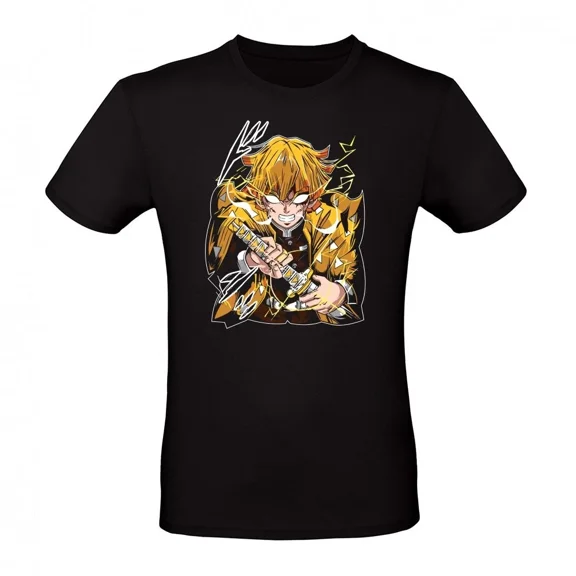 Reprint Rare Anime Zenitsu Agatsuma Thunderclap And Fla T Shirt Size S - 5Xl Gift For Friends