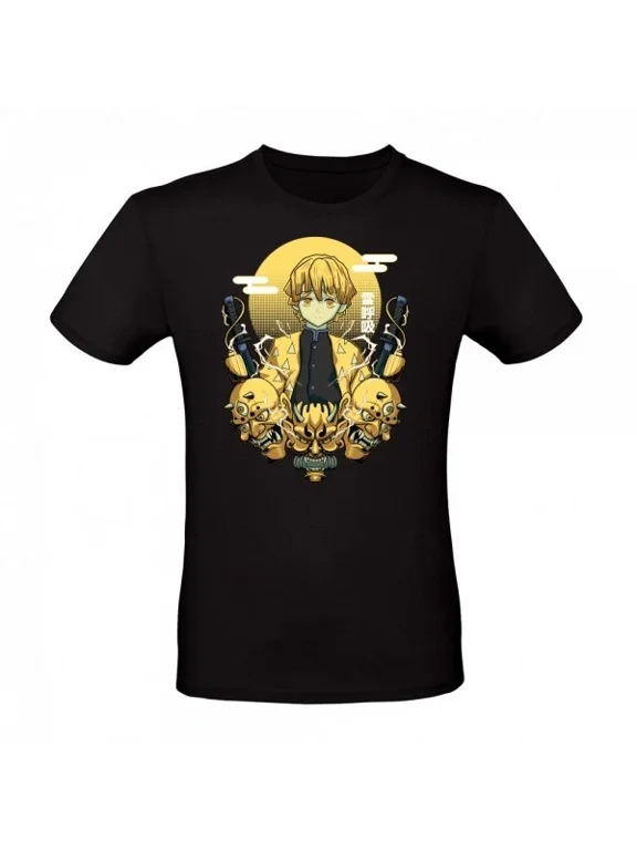 Reprint Rare Anime Zenitsu Thunder Breather T-Shirt Size S-5XL, Gift For Friends