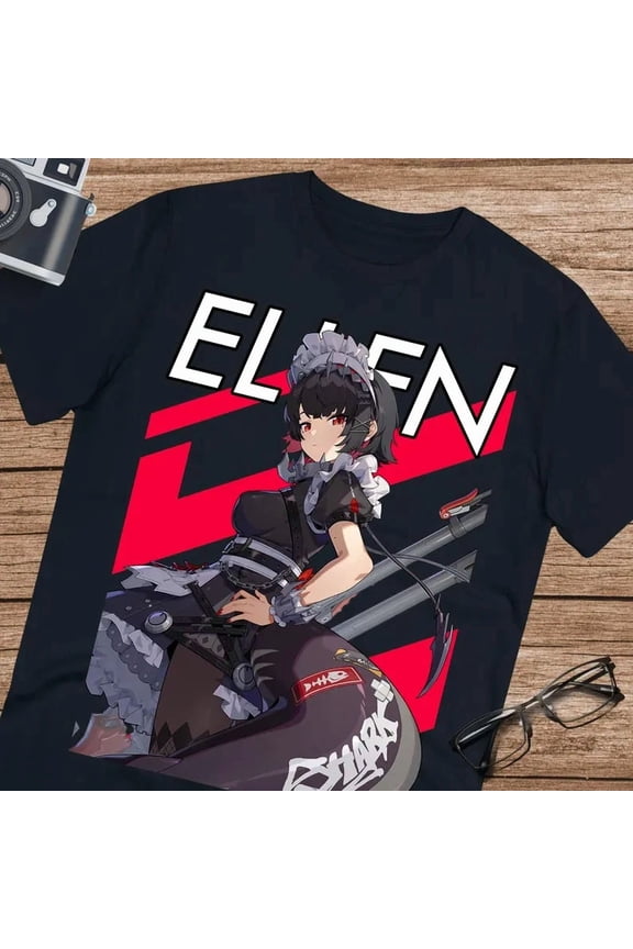 Reprint Rare Anime Zenless Zone Zero Ellen Joe T Shirt Size S - 5Xl Black Size S - 5XL