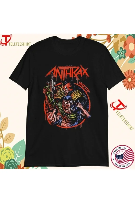 Reprint Rare Anthraxx Drokk It T-shirts gift fans Black unisex S-234XL shirt D920