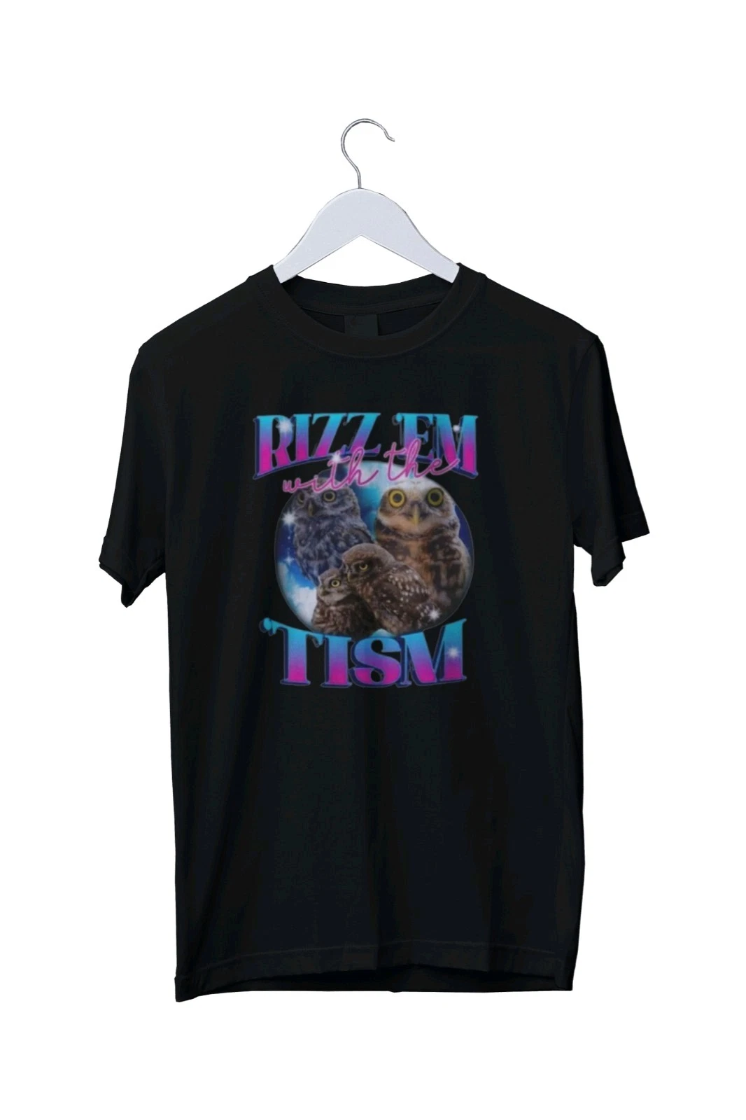 Autistic Rizz Kid Reprint Rare Autism Rizz Em With The Tism Meme Autistic Owl Mens Unisex ...