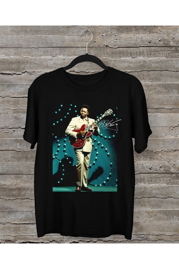 Reprint Rare BB King- Chairman of the blues Short Sleeve Black All Size T-Shirt QQ1276