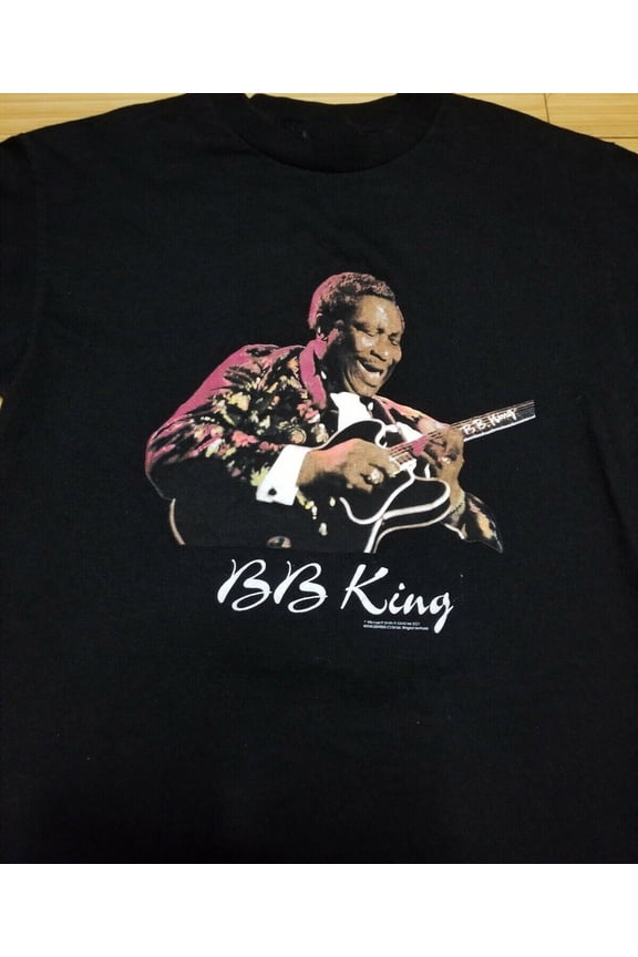 Reprint Rare BB King T Shirt Medium 2001 Gift For Fan Black Size S to 5XL Shirt QQ1081