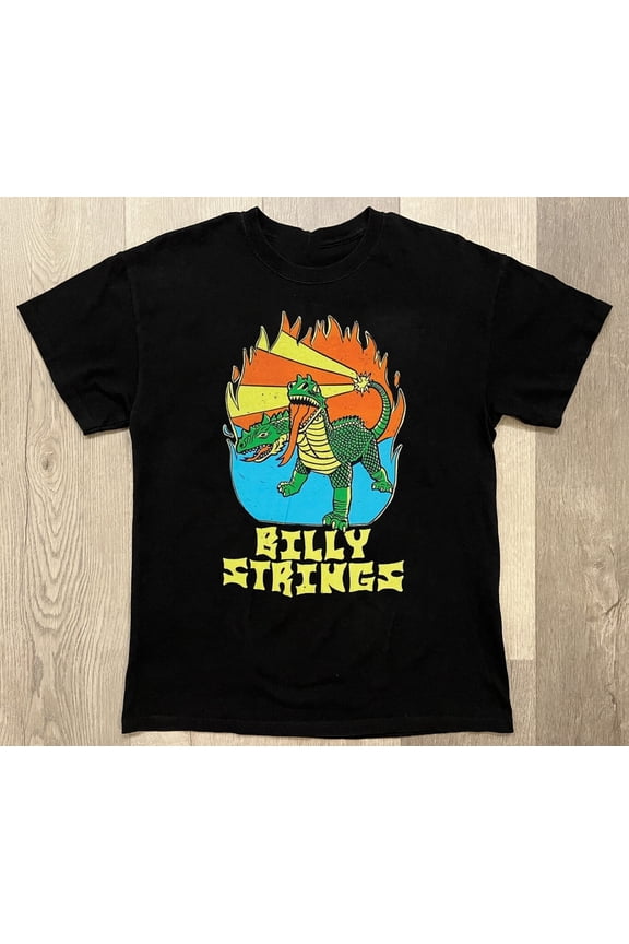 Reprint Rare Billy Strings Tour Collection Short Sleeve S to 5XL Black T-shirt BM1022