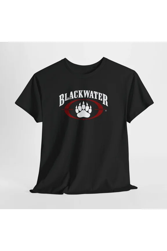 Reprint Rare Blackwater Security Unisex Black Tshirt Cotton Tee Sizes S-3XL Tactical Fans