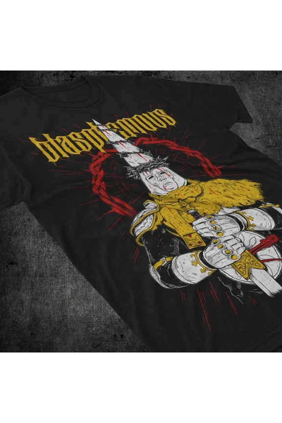 Reprint Rare Blasphemous GAME OVER Graphic Tee - Video Games Shirt - Retro Gaming Tees for Ga