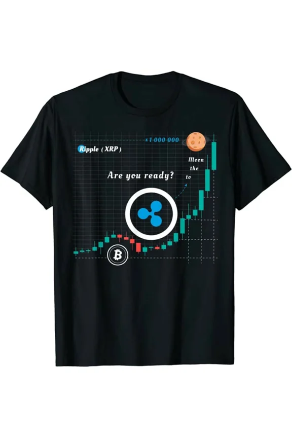Reprint Rare Blockchain Cryptocurrency, Coin Ripple, Crypto Gift XRP Coin T-shirts