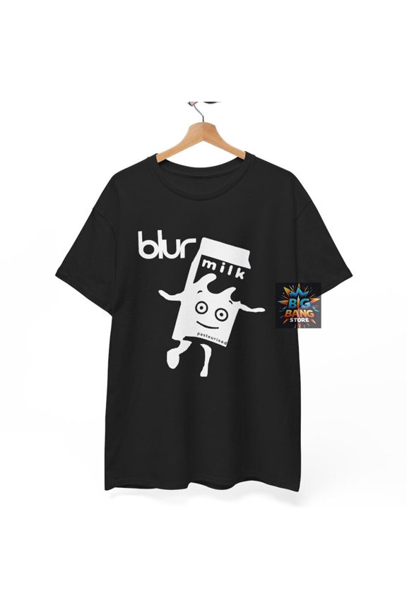 Reprint Rare Blur Milky T-Shirt, Funny Retro Music Rock Punk Metal, Unisex tee