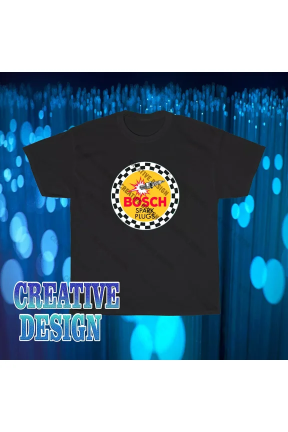 Reprint Rare Brand New Bosch Spark Plugsm T-Shirt Funny Size S to 5XL
