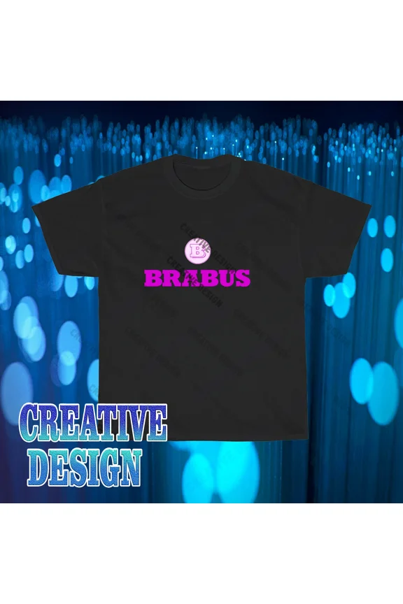 Reprint Rare Brand New Brabus Racing Tuner Logo T-Shirt Funny Size S to 5XL