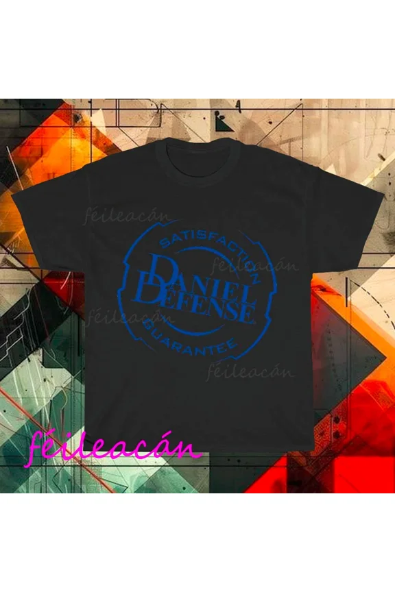 Reprint Rare Brand New Daniel Defense Logo American T-Shirt Funny Size S to 5XL