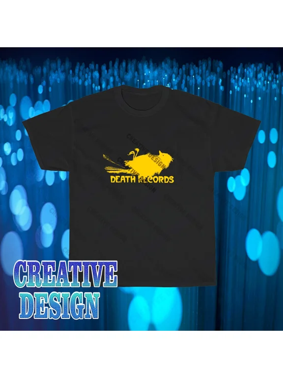 Reprint Rare Brand New Death Records Famous Production House T-Shirt Funny Size S to 5XL