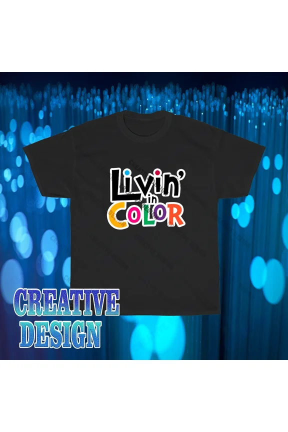 Reprint Rare Brand New Living Color Tv Series Logo T-Shirt Funny Size S to 5XL