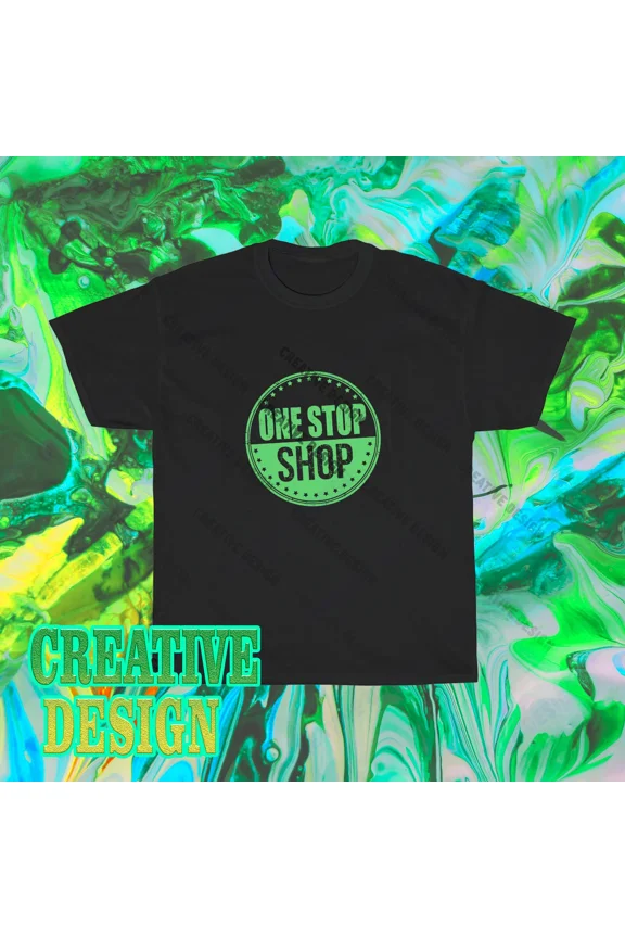 Reprint Rare Brand New One Stop Your Local Store Logo T-Shirt Funny Size S to 5XL