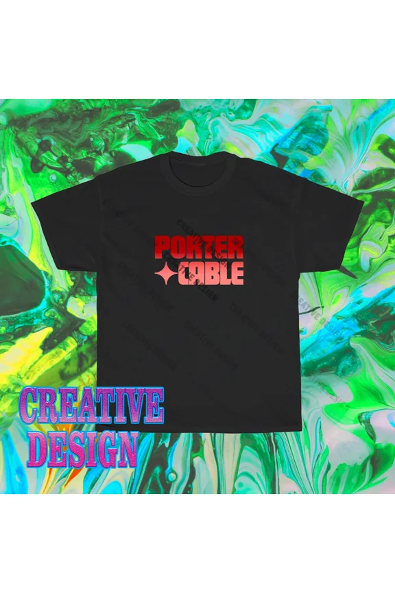 Reprint Rare Brand New Porter Cable Logo T-Shirt Funny Size S to 5XL