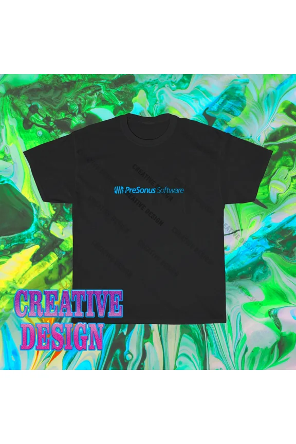 Reprint Rare Brand New Presonus Mixer Audio Studio One Logo T-Shirt Funny Size S to 5XL