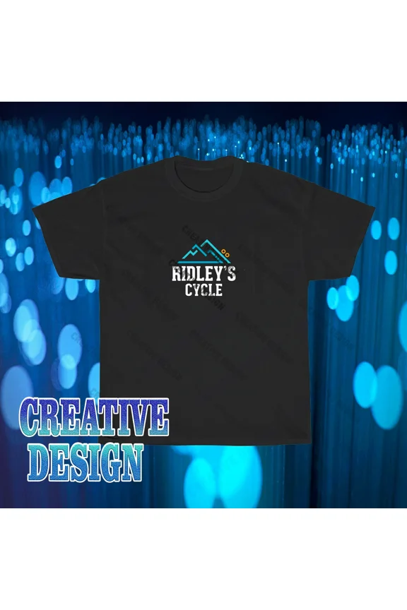 Reprint Rare Brand New Ridley Bicycle Logo T-Shirt Funny Size S to 5XL