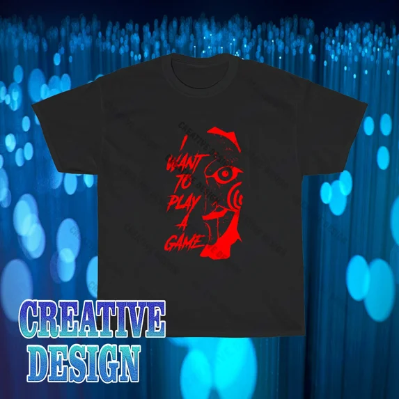 Reprint Rare Brand New SAW Doll Thriller Horror Movie Logo T-Shirt Funny Size S to 5XL