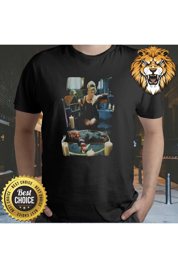 Reprint Rare Bride of Chucky Jennifer Tilly Charles Lee Ray Shirt S-3XL Q7365