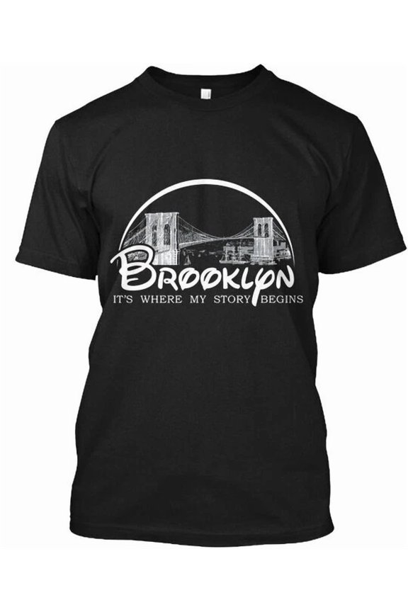 Reprint Rare Brooklyn - Its Where My Story Begins T-Shirt Made in the USA Size S to 5XL