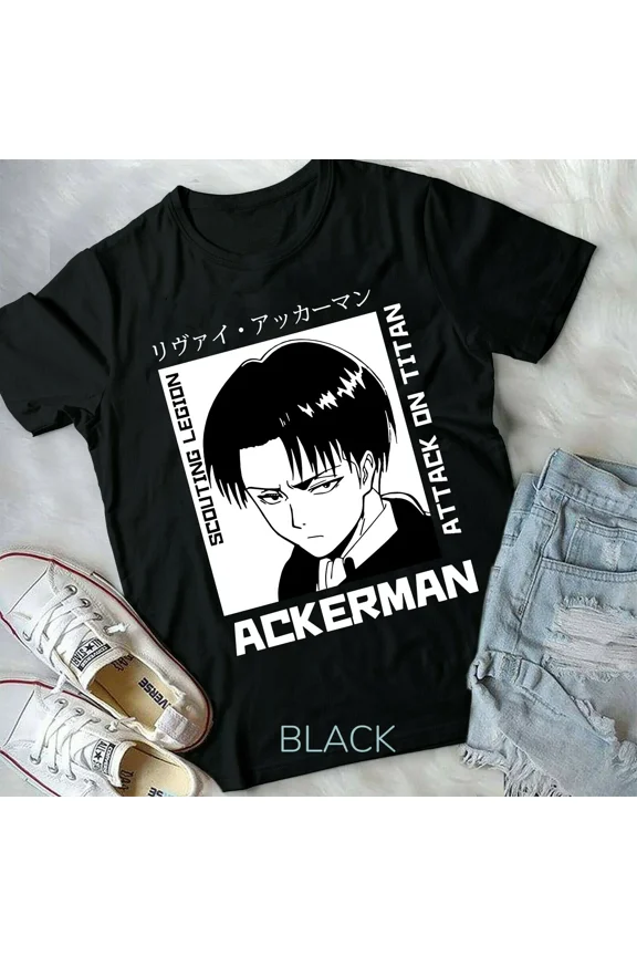 Reprint Rare Captain Ackerman, Anime,Attack On Titans AoT graphic tee new T-Shirt Unisex