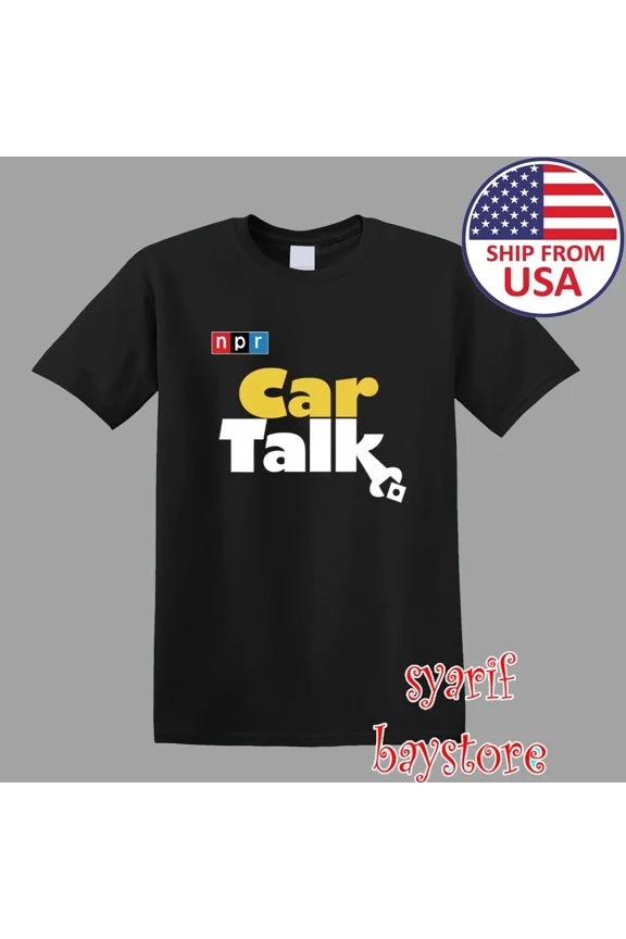 Reprint Rare Car Talk NPR Show Men's Black Size S to 5XL