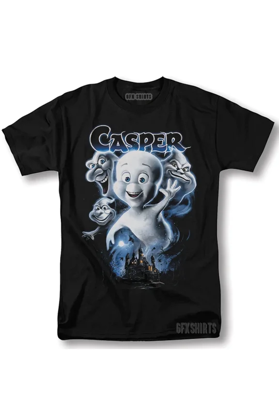 Reprint Rare Casper Shirt the Friendly Ghost Movie Classic Vintage Graphic Design T-Shirt