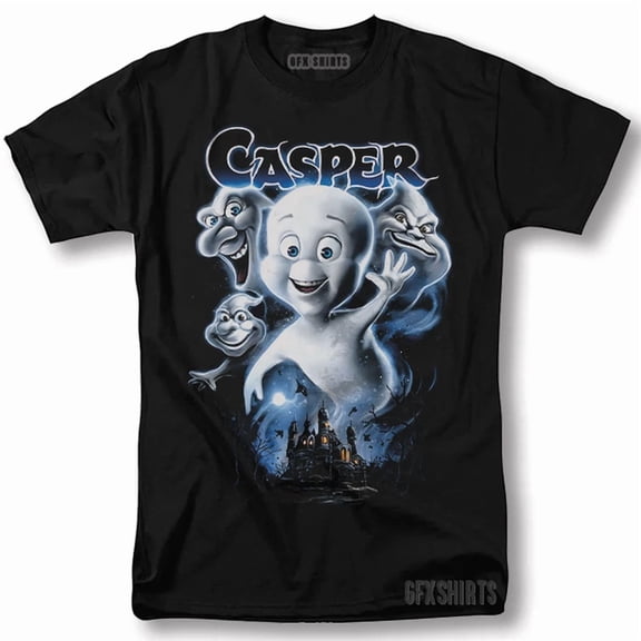 Reprint Rare Casper Shirt the Friendly Ghost Movie Classic Vintage Graphic Design T-Shirt