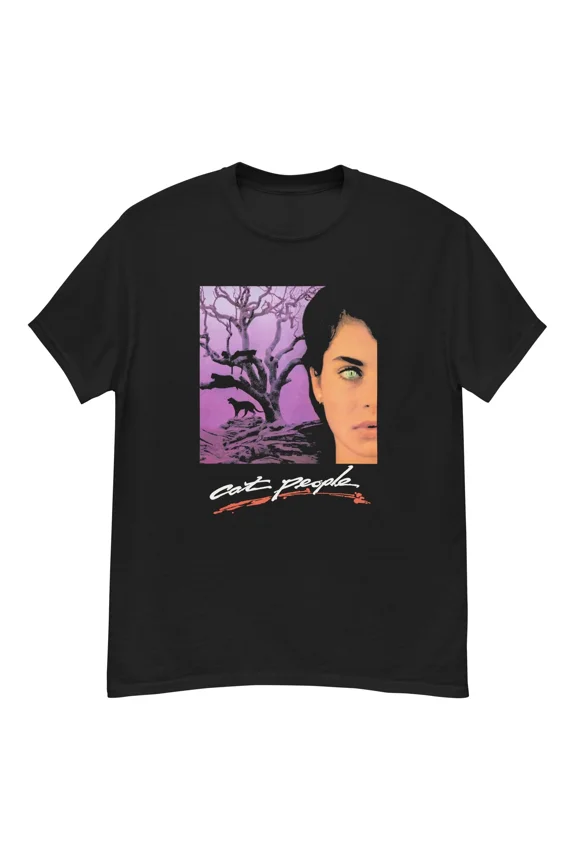 Reprint Rare Cat People '82 cult horror fan art t-shirt