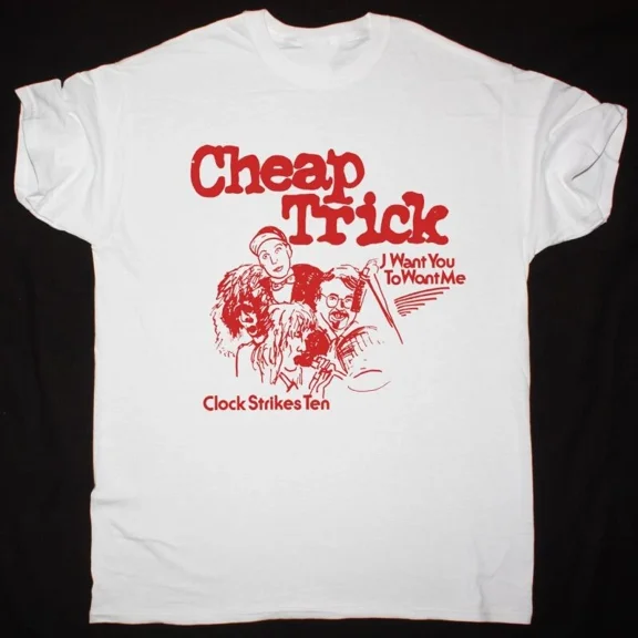 Reprint Rare Cheap Trick I Want You to Want Me T-shirt White Unisex S-5XL 2F431