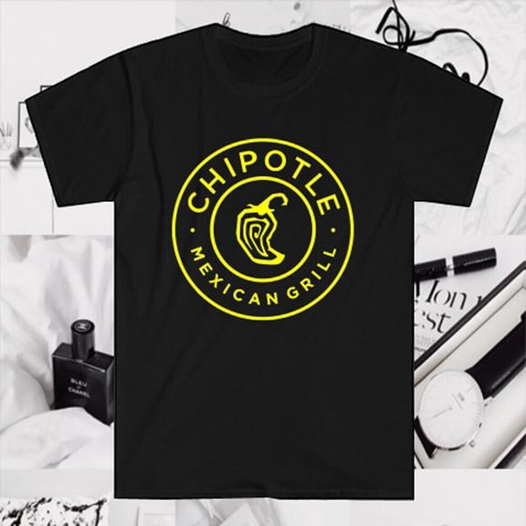 Reprint Rare Chipotle Mexican Grill Men's Black T-Shirt Size S to 5XL
