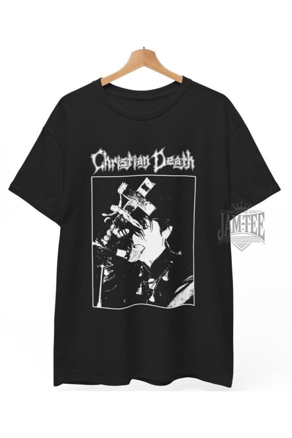Reprint Rare Christian Death T-Shirt, Music punk metal gothic metal T-shirt, Unisex Tee