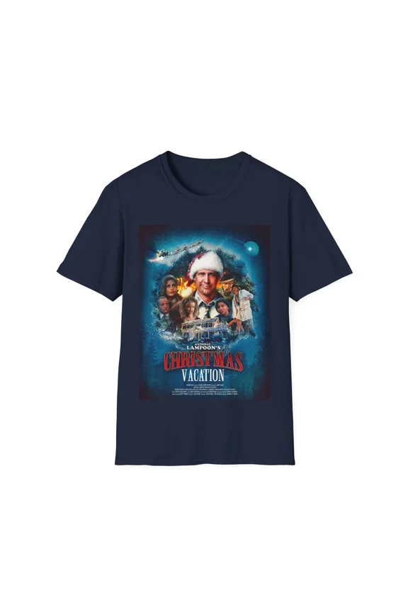 Reprint Rare Christmas Vacation T-Shirt, Movie Poster Shirt, National Lampoon's Holiday Tee