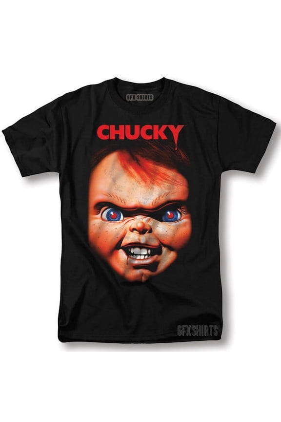 Reprint Rare Chucky Child's Play Classic Horror Movie Vintage Graphic Design T-Shirt