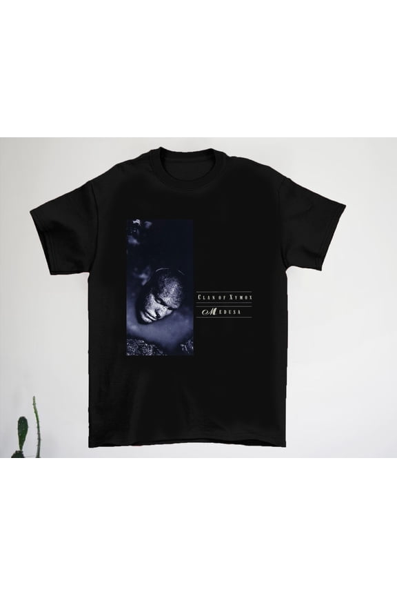 Reprint Rare Clan Of Xymox Medusa Album Black Cotton Adult T-Shirt BS069