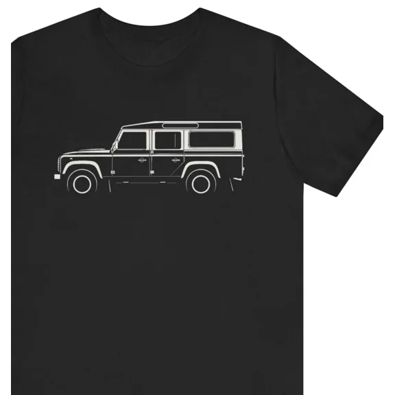 Reprint Rare Classic Land Rover Defender 110 Shirt : 1983 to 2016 D110 on Soft TShirt