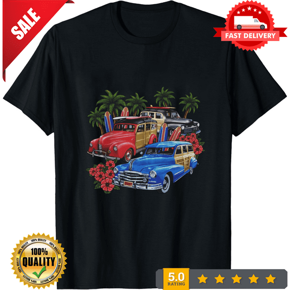 Reprint Rare Classic Woody Car T-shirt Mens Graphic T-Shirt Mens S M L XL 2 3 4 XL, LIMITED EDITION-TH74734