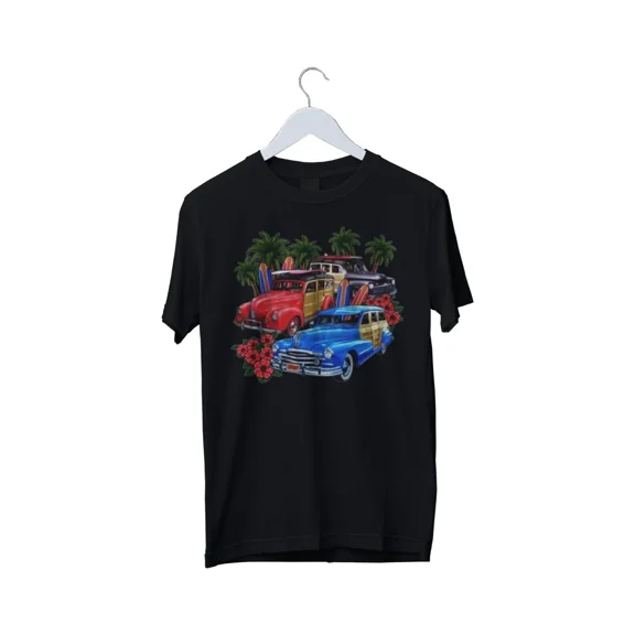 Reprint Rare Classic Woody Car T-shirt Mens Graphic T-Shirt Mens S M L XL 2 3 4 XL