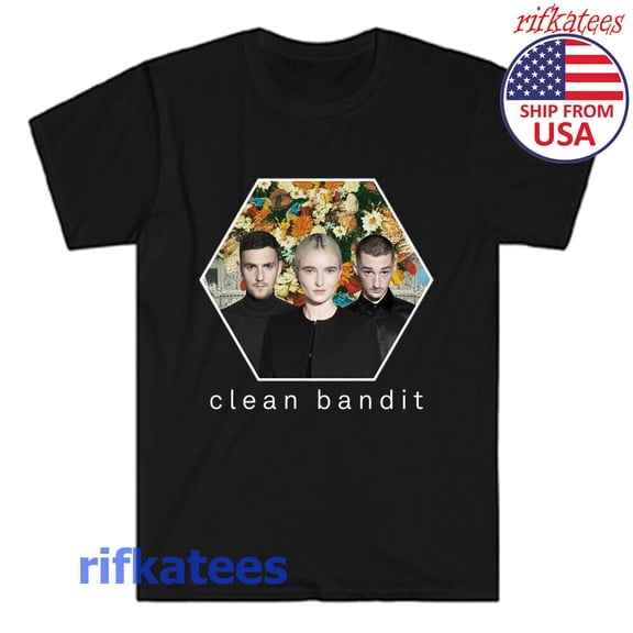 Reprint Rare Clean Bandit Men's Black T-Shirt Size S to 5XL