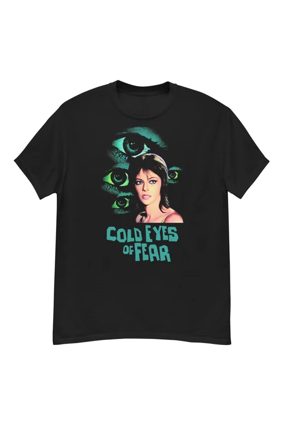 Reprint Rare Cold Eyes of Fear cult giallo film fan art t-shirt