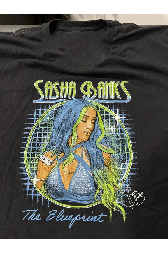 Reprint Rare Collection Sasha Banks Cotton Tee Gift For Fan S to 5XL T-shirt S4218