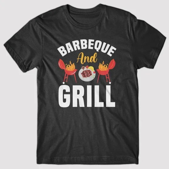 Reprint Rare Cool T-shirt BARBEQUE AND GRILL BBQ, gift for dad father's day
