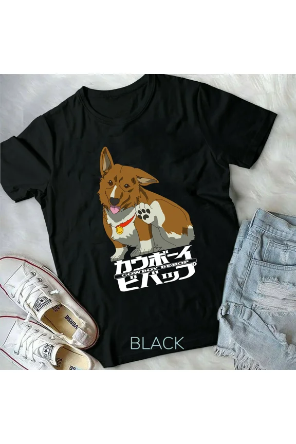 Reprint Rare Corgi Ein Cowboy Bebop T-Shirt, Cowboy Bebop Anime,new unisex T-shirt