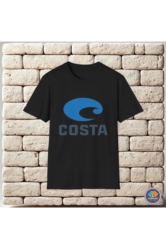 Reprint Rare Costa Del Mar Wave Logo Unisex T-Shirt