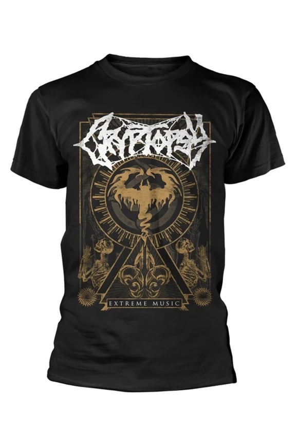 Reprint Rare Cryptopsy Extreme Music T-Shirt NEW OFFICIAL