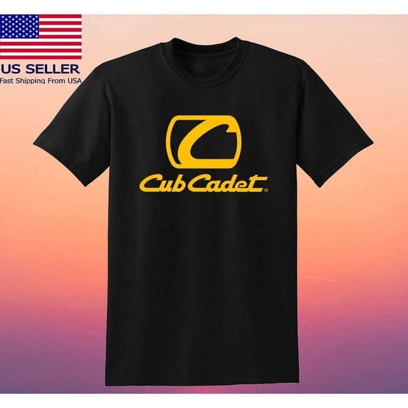 Reprint Rare Cub Cadet Tractor Men's Black T-shirt Size S-5XL
