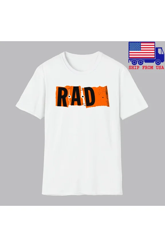 Reprint Rare Cult RAD Classic Movie Men's White Size S-5XL