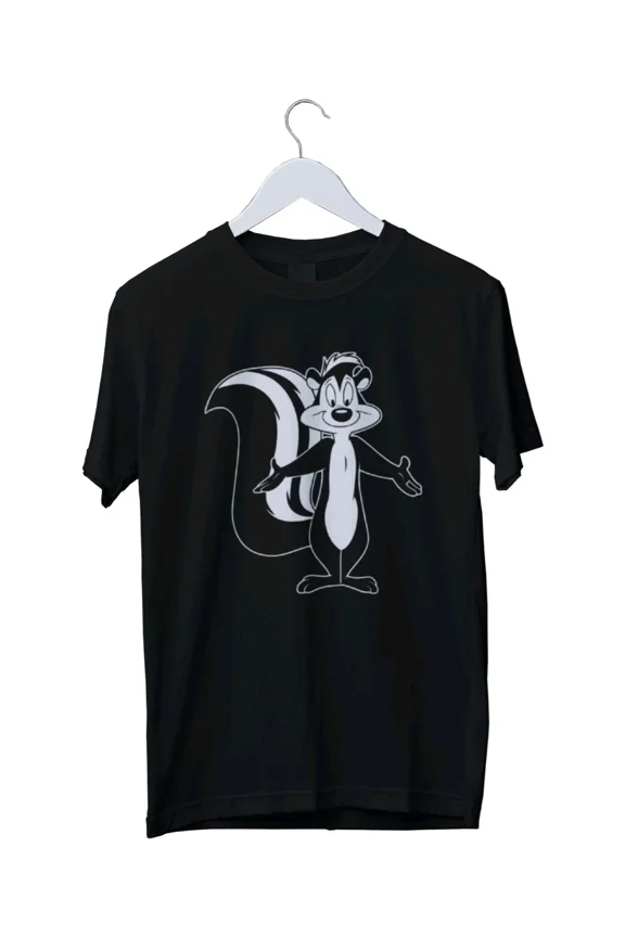 Reprint Rare Cute Character Pepé Le Pew Graphic T-Shirt Mens Unisex S M L XL 2 3 4 XL