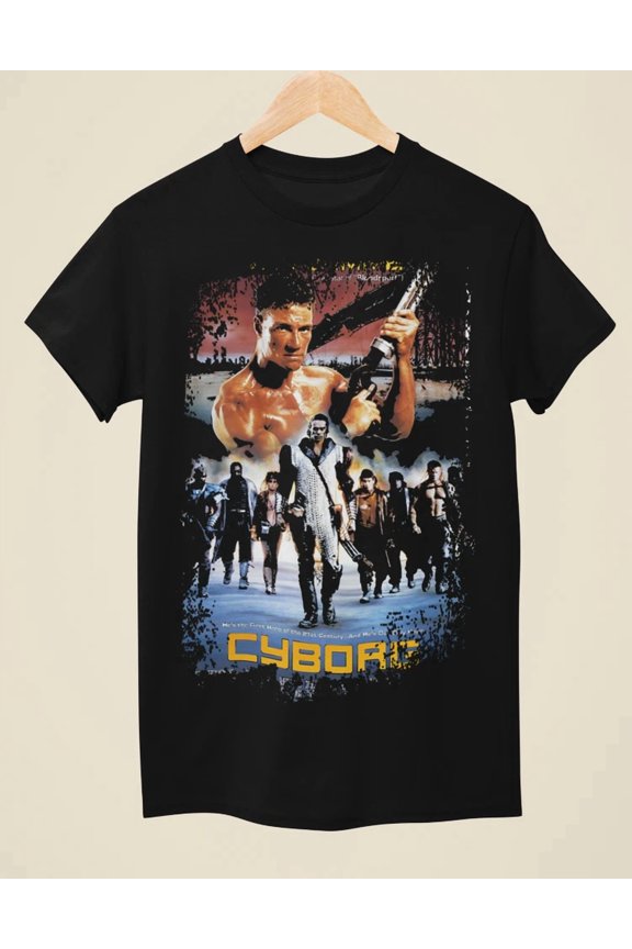 Reprint Rare Cyborg - Movie Poster Inspired Unisex Black T-Shirt