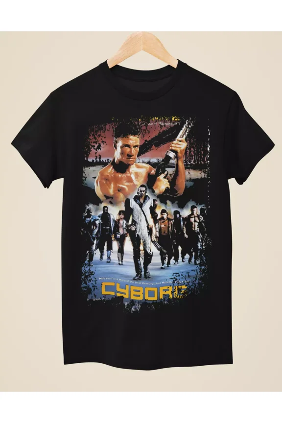 Reprint Rare Cyborg - Movie Poster Inspired Unisex Black T-Shirt